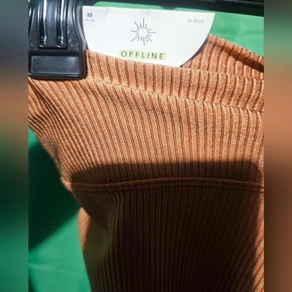 Aerie Offline Medium NWT Ribbed Copper 7/8 Legging Hi-Rise - Picture 3 of 4